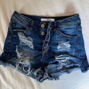 Kancan denim shorts